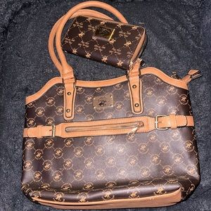 Beverly Hills Polo Club Handbag with Wallet